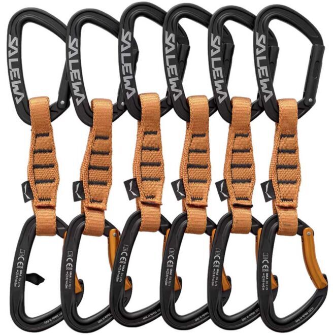 SALEWA Ortles Straight/Bent 110 QD 6-Pack klätterkarbinhakar