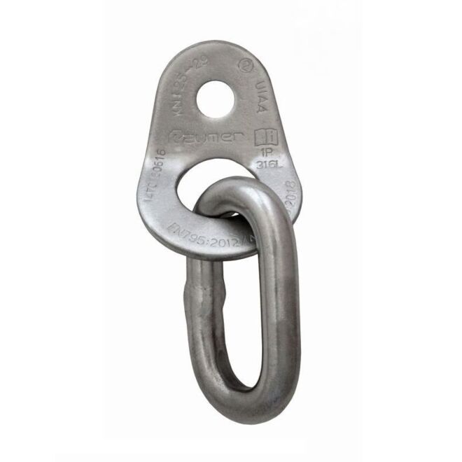 Raumer Placchetta inox Wing Ø10 + parallellring Ø10 inox version Marina