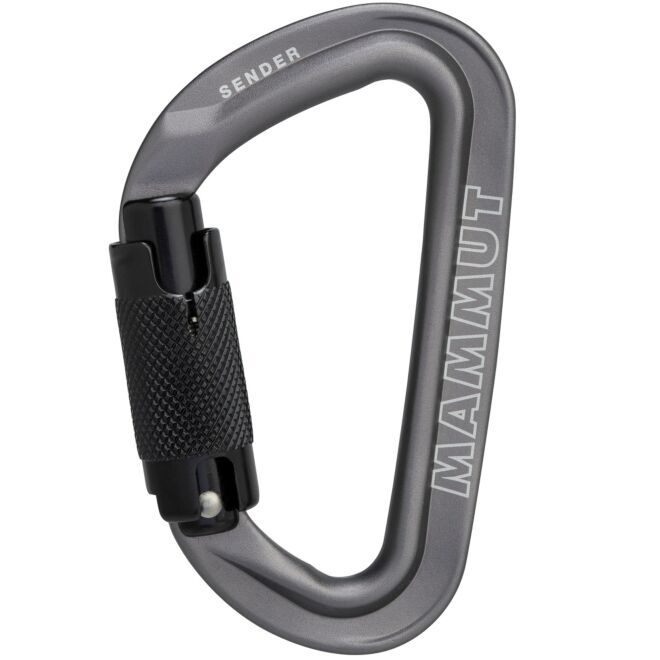 Mammut Sender Twistlock Carabiner dubbelrörelse karbinhake klättring