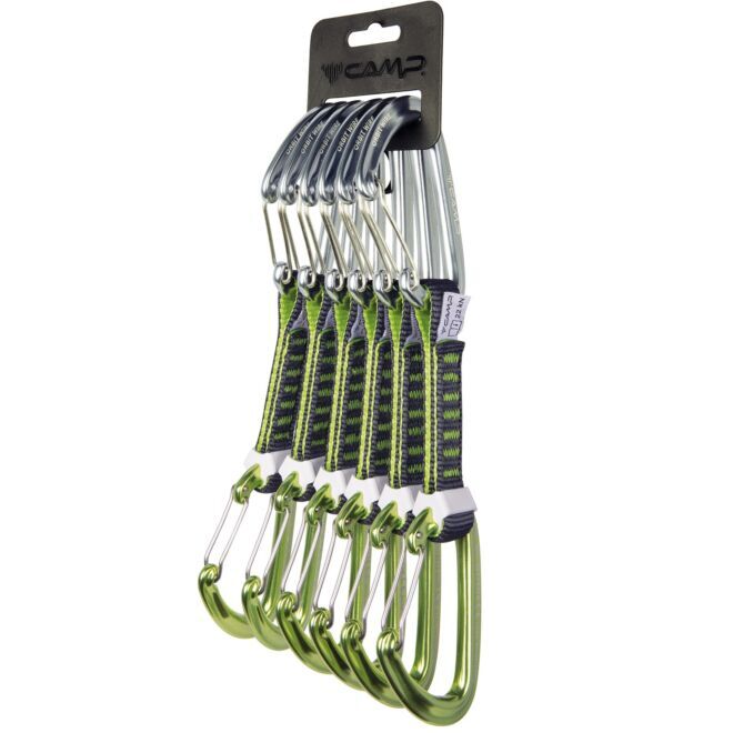 CAMP Set 6 Orbit Wire Express KS 6 pack klätterkarbinhakar