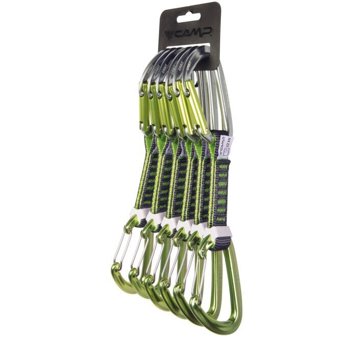 CAMP Set 6 Orbit Express KS Mixte 6 pack klätterkarbinhakar