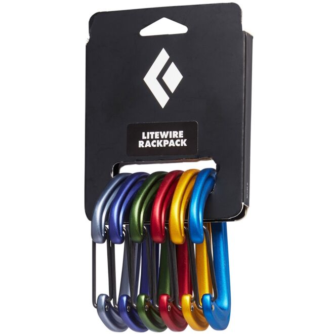 BD Black Diamond LiteWire Rackpack set 6 klätterkarbinhakar