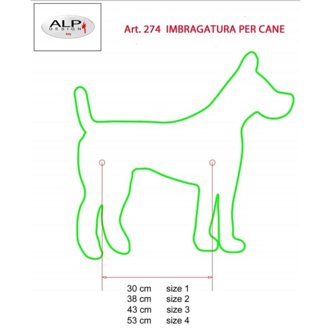 Alp Design Taxi hundsele för räddning