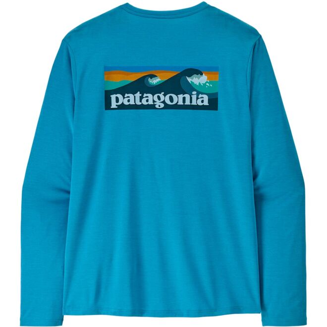 Patagonia M's L/S Cap Cool Daily Shirt - Boardshort Logo herr långärmad teknisk skjorta