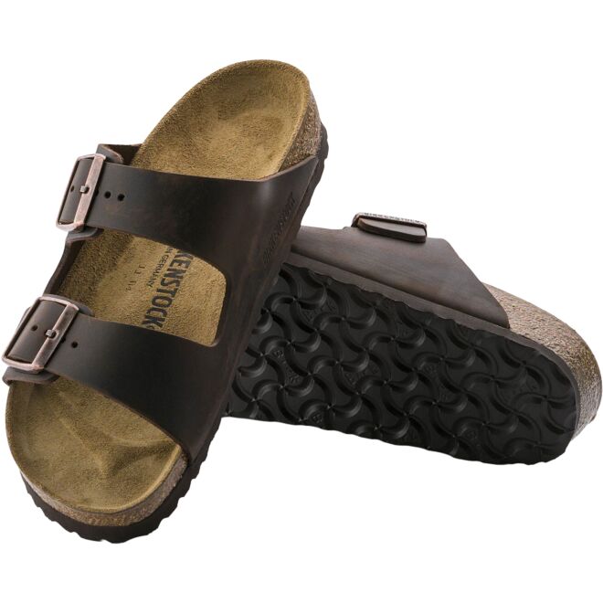 Birkenstock Arizona Natural Oiled Leather sandaler
