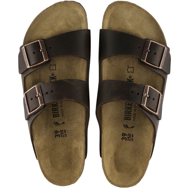 Birkenstock Arizona Natural Oiled Leather sandaler