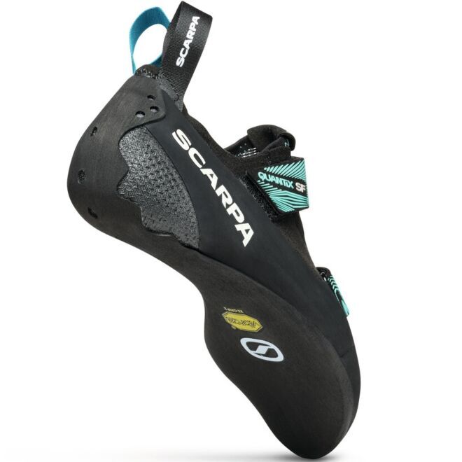 SCARPA Quantix SF WMN Black/Aqua klätterskor dam