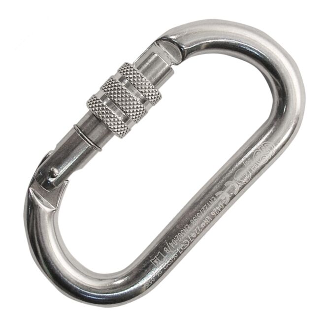 Kong Oval Alu Classic Screw Sleeve ovalt karbinhake speleo