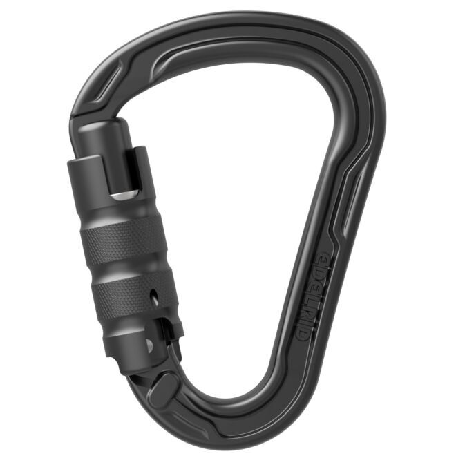 Edelrid HMS Strike Triple II karbinhake klättring tre rörelser