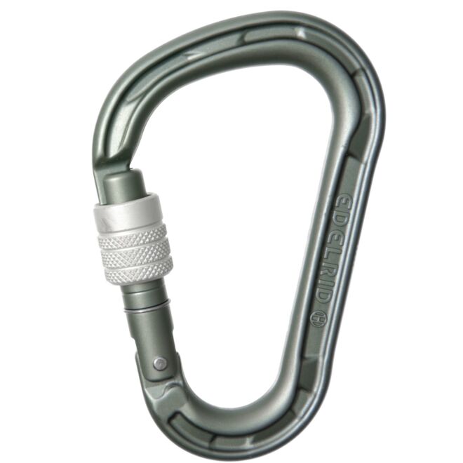 Edelrid HMS Magnum Screw II karbinhake med lås för klättring