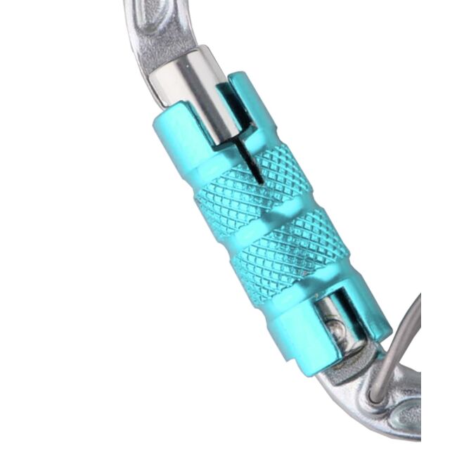 Edelrid HMS Bruce Steel Triple FG II trippelrörelse karbinhake klättring