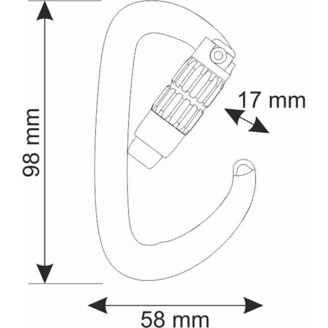 CAMP Orbit 2Lock klätterkarbin