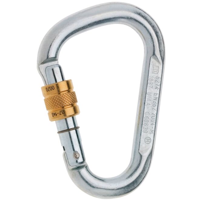 Edelrid Steel HMS Screw karbinhake med skruv för klättring