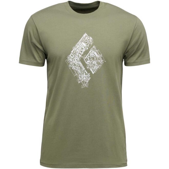 Black Diamond Engineered Diamond t-shirt herr