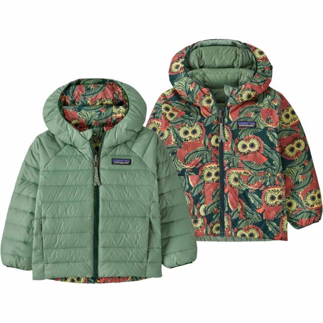 Patagonia Baby Reversible Down Sweater Hoody jacka barn