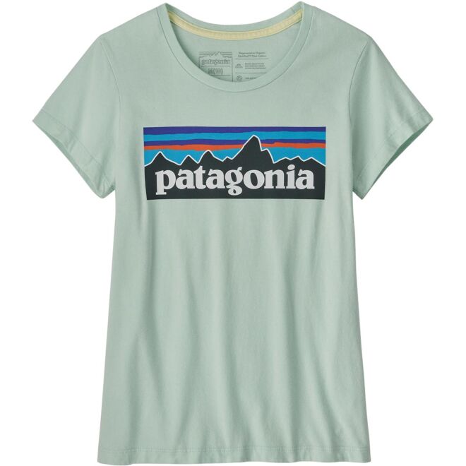 Patagonia Girls' Regularenerative Organic Certified Cotton P-6 Logo t-shirt barn