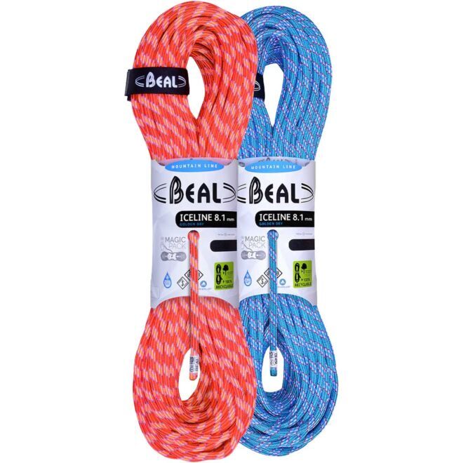 Beal Ice Line 8.1mm Unicore Golden Dry Pack halv rep klättring
