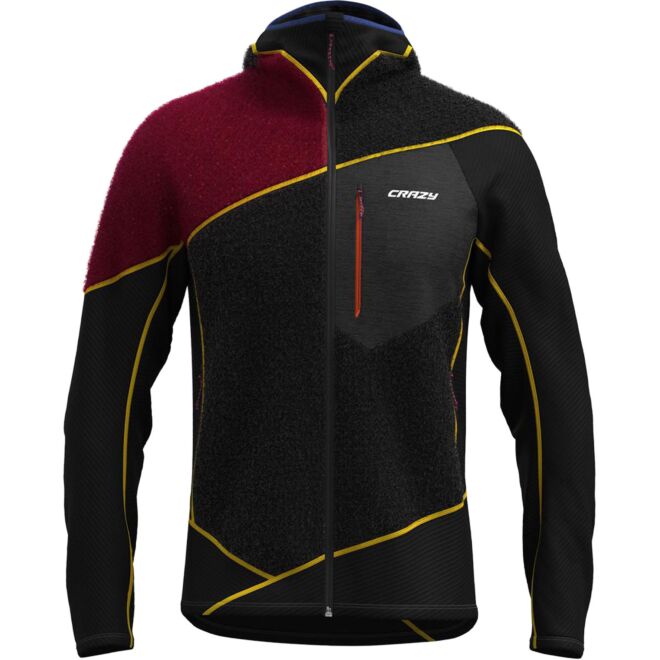 Crazy Pull Neutron teknisk fleece med huva herr