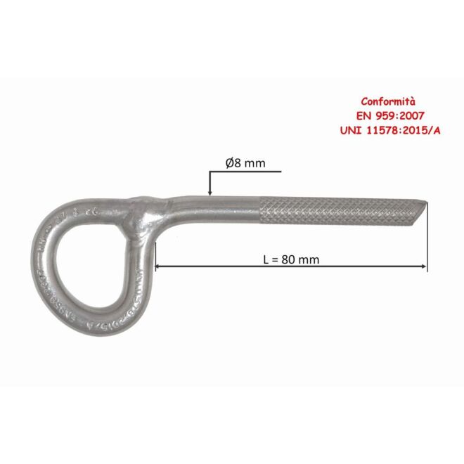 Raumer Antrax inox Ø8x80 mm kemisk förankring