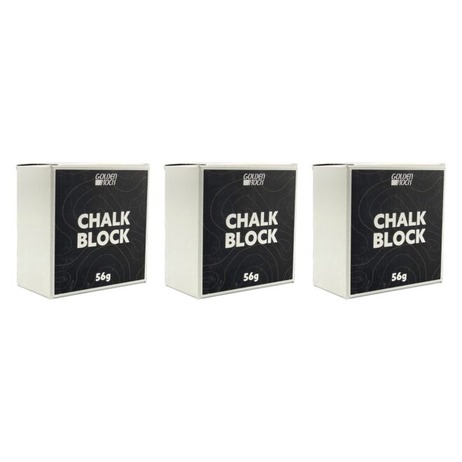 Golden Rock Chalk Block 56 g magnesiumblock 3-pack