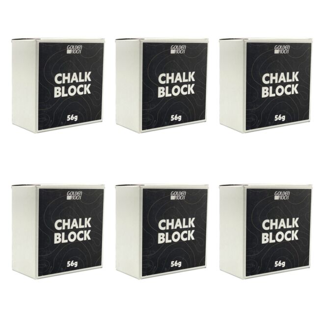 Golden Rock Chalk Block 56 g magnesium block 6-pack
