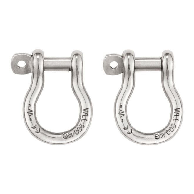 Petzl Shackles karbinhakar för anslutning av sits (förpackning med 2 stycken)