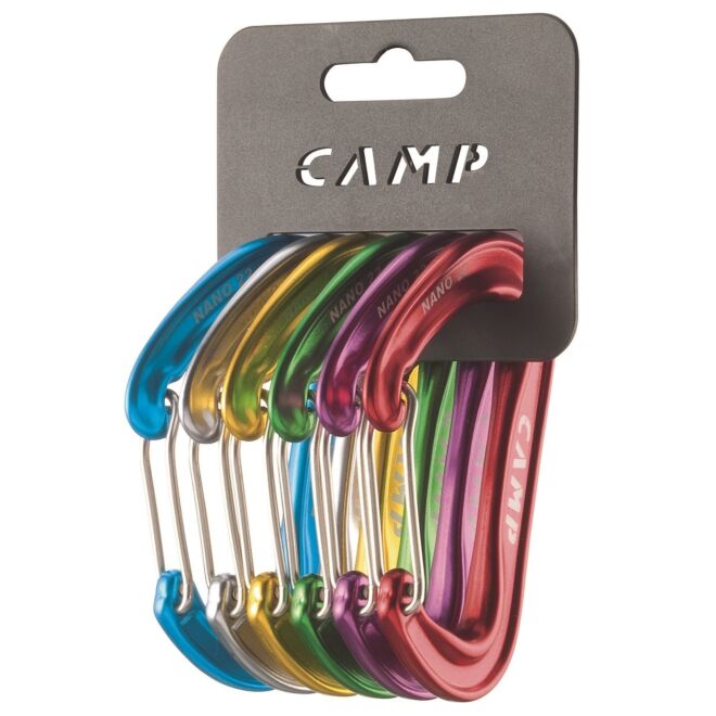 CAMP Rack Pack Nano 22 set 6 karbinhakar klättring