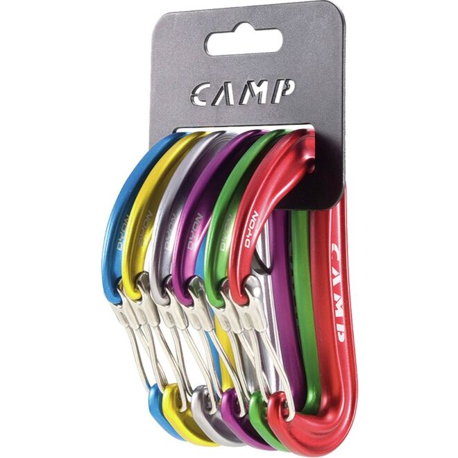CAMP Rack Pack Dyon set 6 klätterkarbinhakar