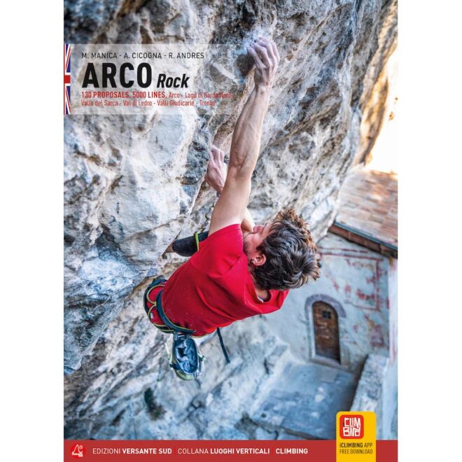 Versante Sud Arco Rock klättring guide på engelska