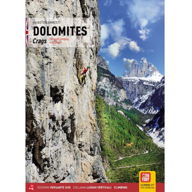 Versante Sud Dolomites Crags klättring guide på engelska