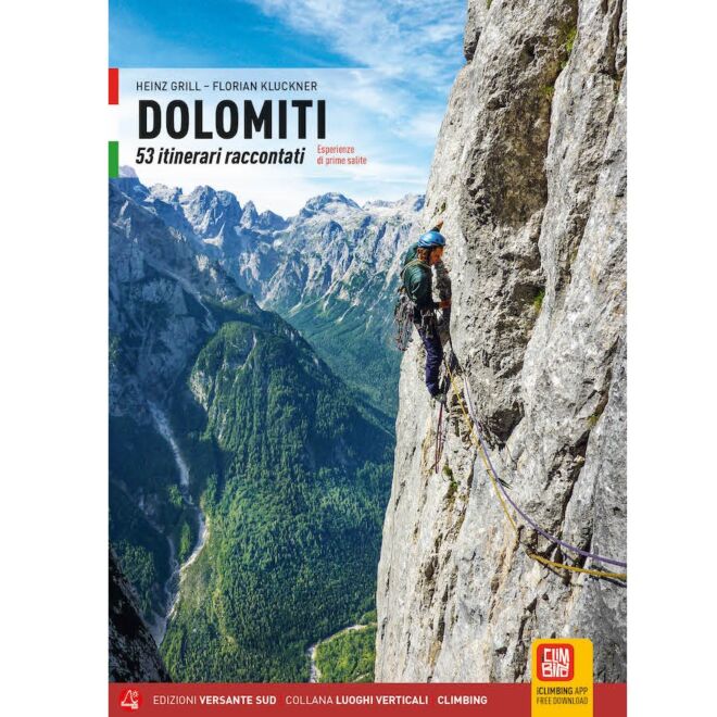 Versante Sud Dolomiti 53 berättade rutter klättringsguide