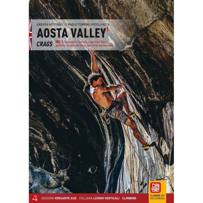 Versante Sud Aosta Valley Crags engelsk version klättring guide
