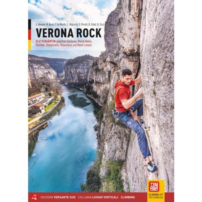 Versante Sud Verona Rock klätterträdgårdar guide klättring på tyska