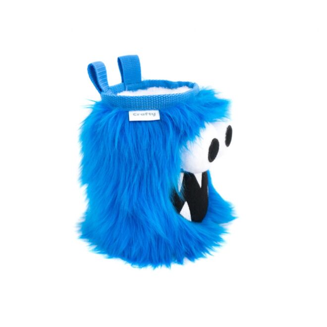 Crafty Climbing Blue Five Toothed Monster krita väska