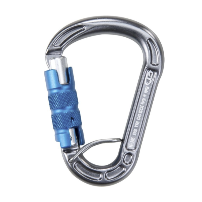 Petzl Neox säkringsapparat med assisterad låsning och klätterkarbin