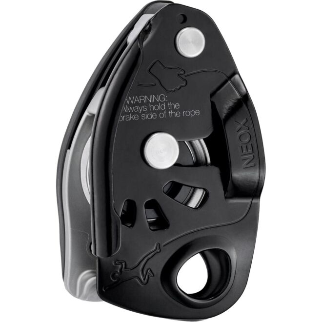 Petzl Neox säkringsapparat med assisterad låsning och klätterkarbin