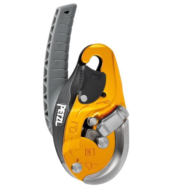 Petzl I'D Evac självblockerande nedstigningsapparat med panikfunktion för evakueringar på förankring