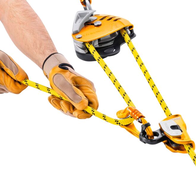 Petzl Maestro S nedstigningsanordning med blockpulley för räddning