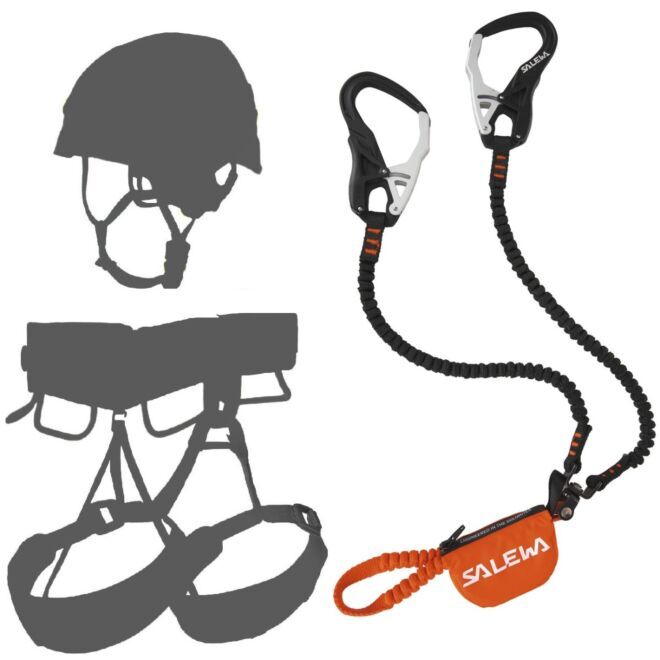 Oliunìd Deal Kit SALEWA Ergo Tex set via ferrata + hjälm och sele kit via ferrata