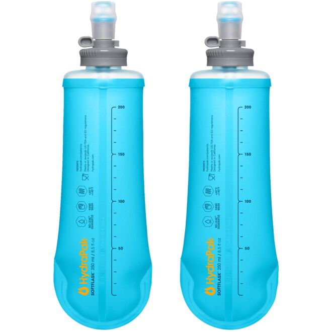 HydraPak SoftFlask 250 ml 2-Pack återanvändbara mjuka flaskor