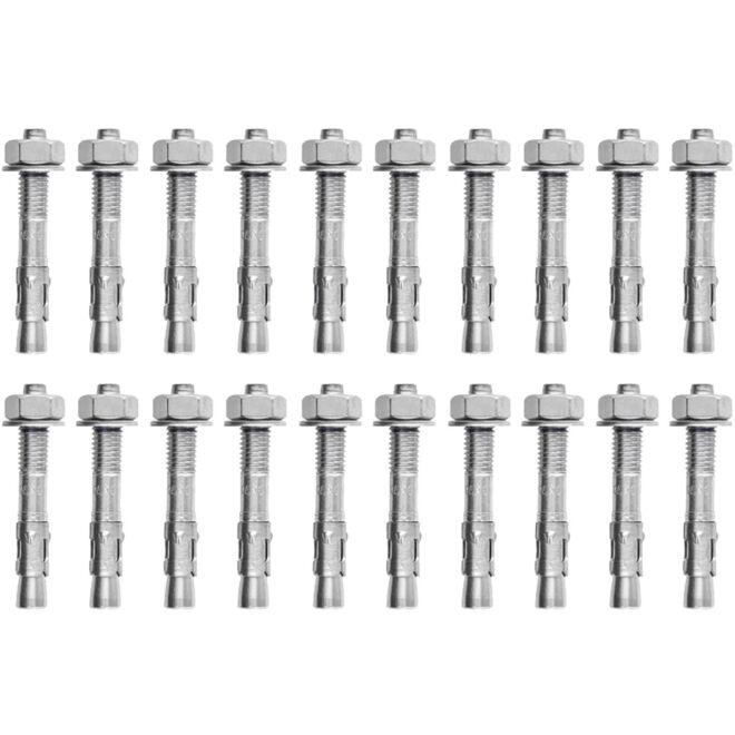 Fixe Box of M10 × 70 mm bolts expansionsskruv 20-pack