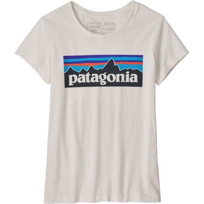 Patagonia Girls' Regularenerative Organic Certified Cotton P-6 Logo t-shirt barn