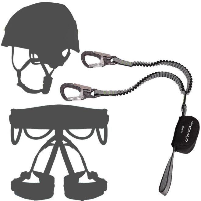 Oliunìd Deal Kit CAMP Kinetic Rewind set för via ferrata + hjälm och sele kit via ferrata