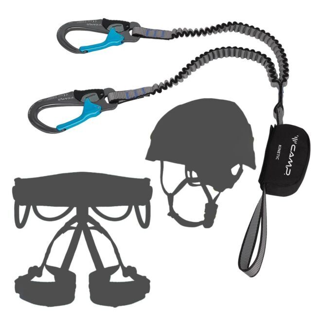Oliunìd Deal Kit CAMP Kinetic Rewind Pro via ferrata set + hjälm och sele via ferrata kit