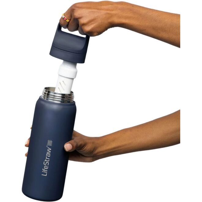 LifeStraw Go Series Stainless Steel 700 ml vattenflaska med filter