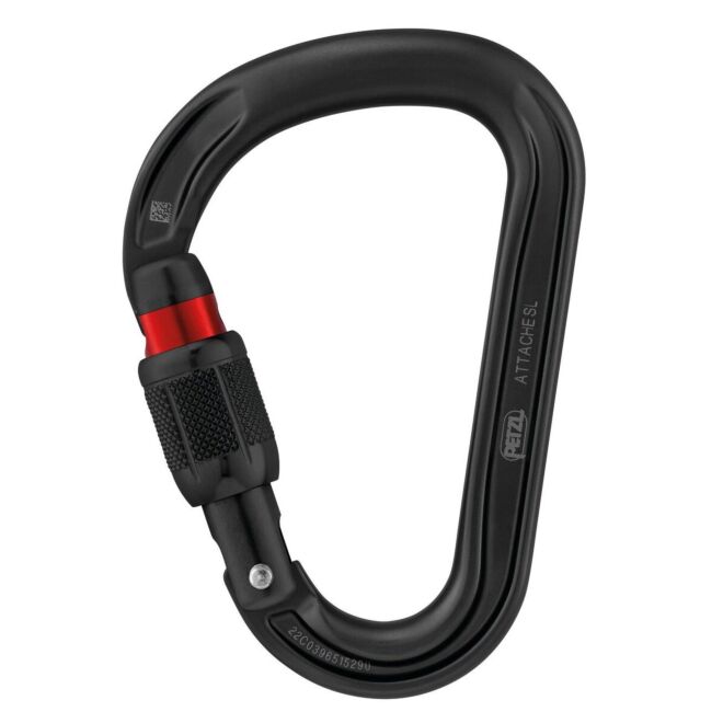 Petzl Attache climbing carabiner with lock