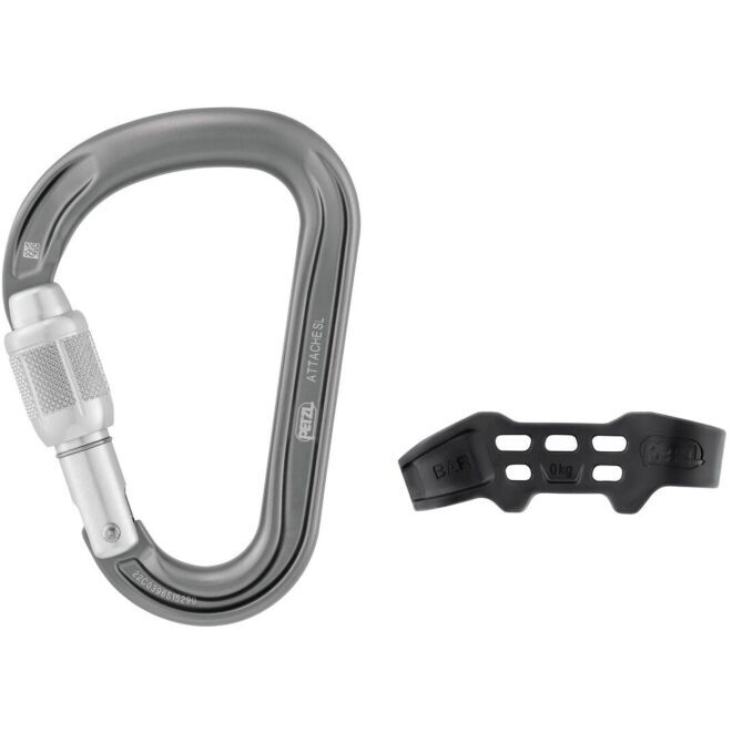 Petzl Attache Bar karbinhake med lås för klättring