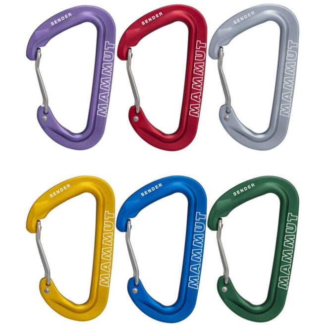 Mammut Sender Wire Rackpack set 6 klätterkarbinhakar