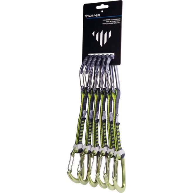 CAMP Set 6 Orbit Wire Express KS 6 pack klätterkarbinhakar