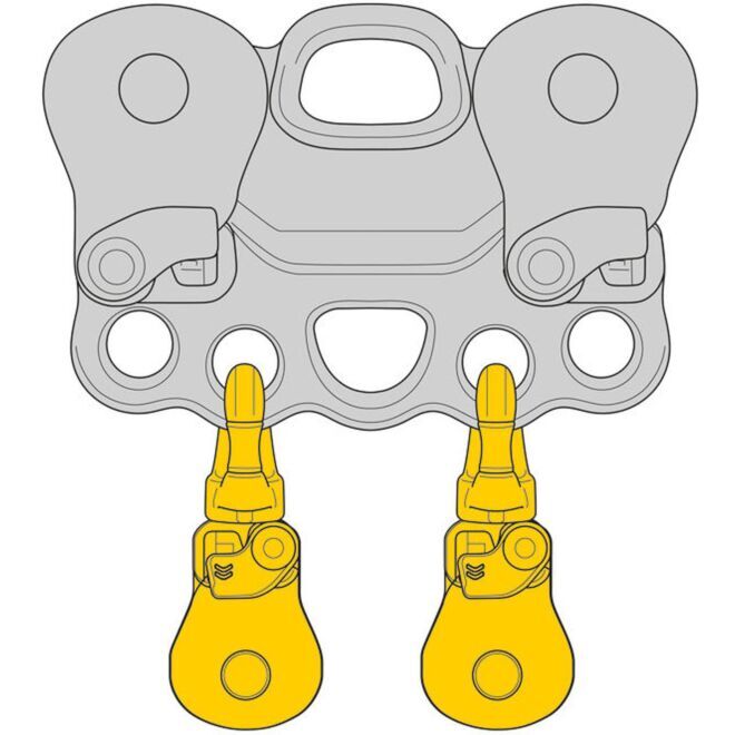 Petzl Spin S1 Öppen enkel block för arbete på höjd